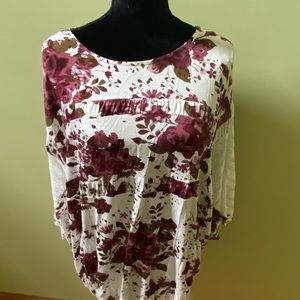 Alchemy Thread XL floral and lace blouse NWT